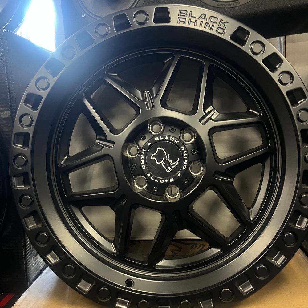 Black Rhino matte black beadlock wheel